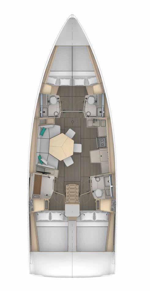 Dufour 44 - 4 cab, picture 2