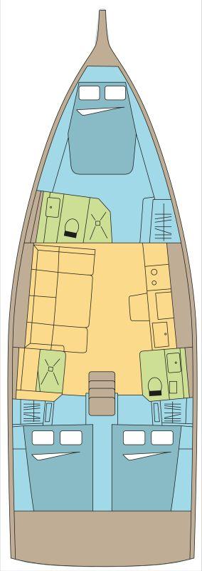 Dufour 41 - 3 cab. -  FUGUENMER, picture 2