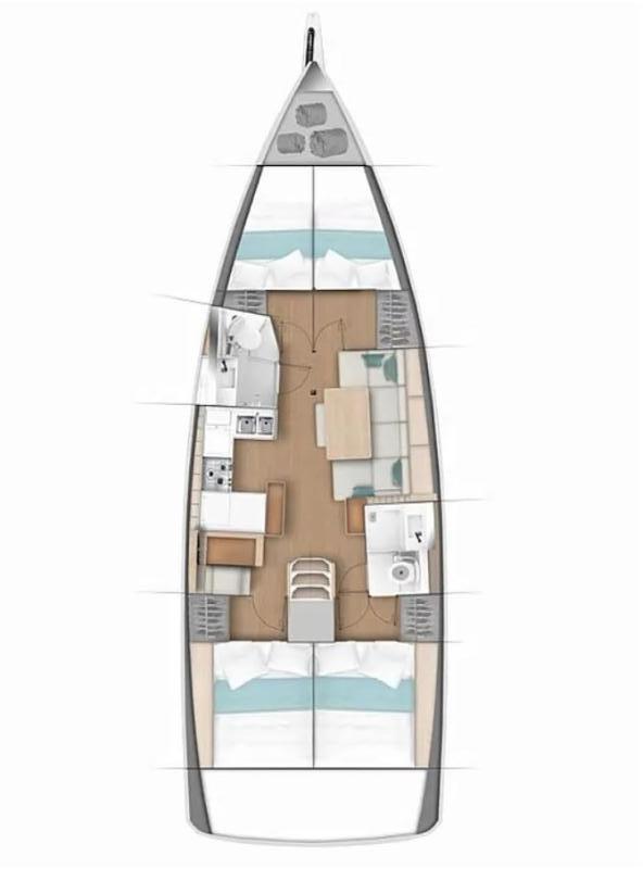 Sun Odyssey 440 - 4 cab., picture 2