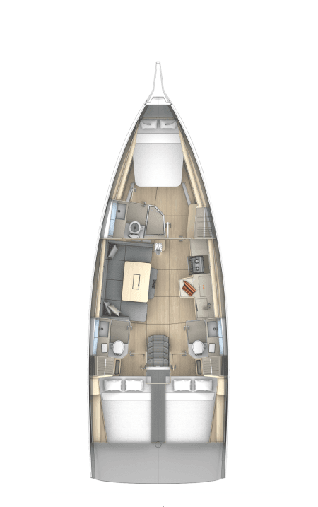 Dufour 41 - 3 cab., picture 2