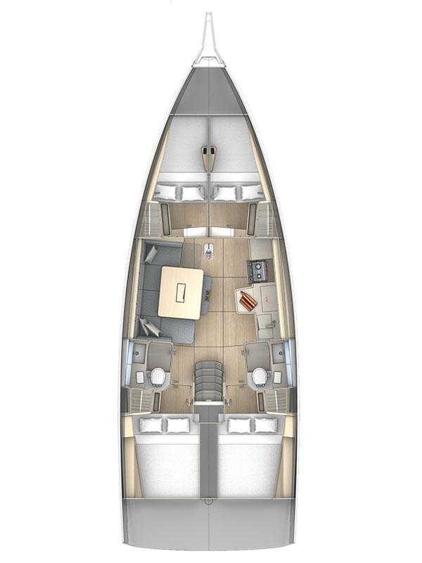 Dufour 41 - 4 cab., picture 2