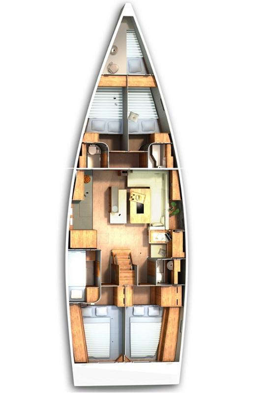 Hanse 505 - 5 + 1 cab., picture 2