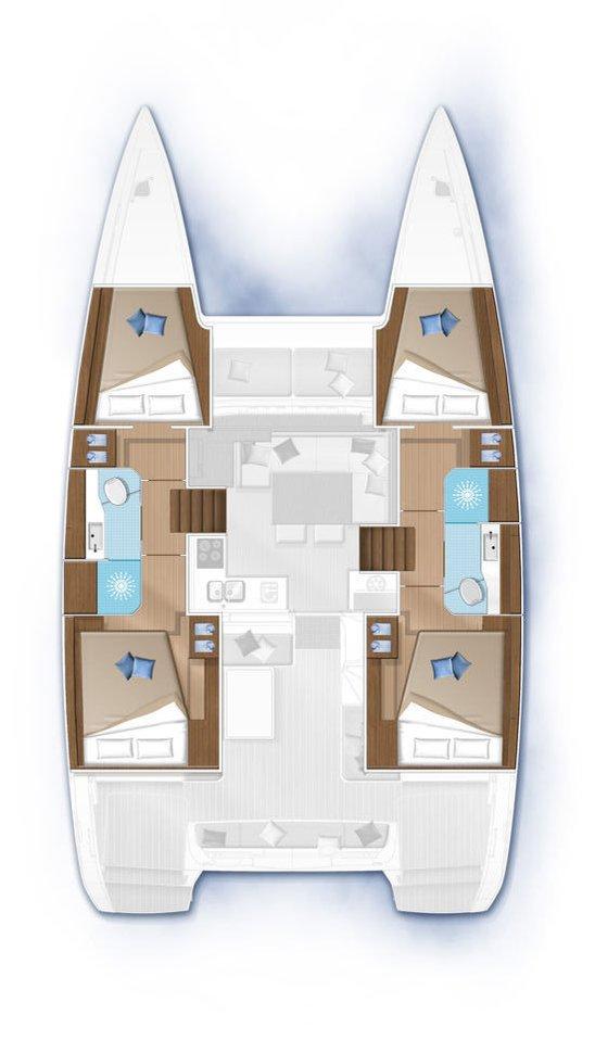 Lagoon 40 - 4 + 1 cab., picture 2
