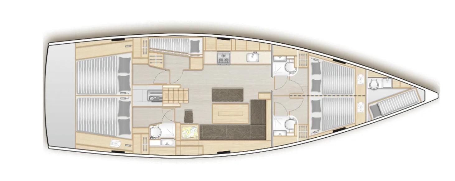 Hanse 508 - 5 + 1 cab., picture 2