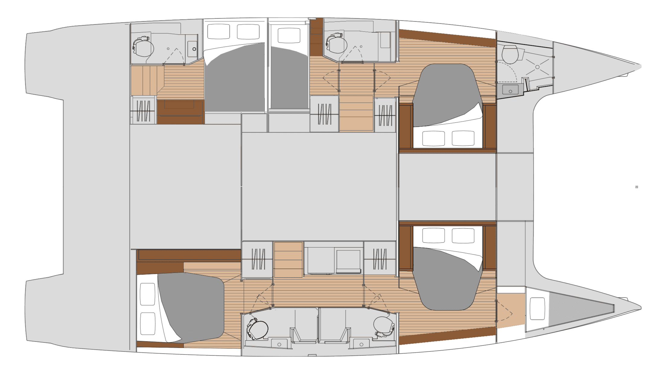 Fountaine Pajot Saona 47 Quintet - 5 + 1 cab., picture 9