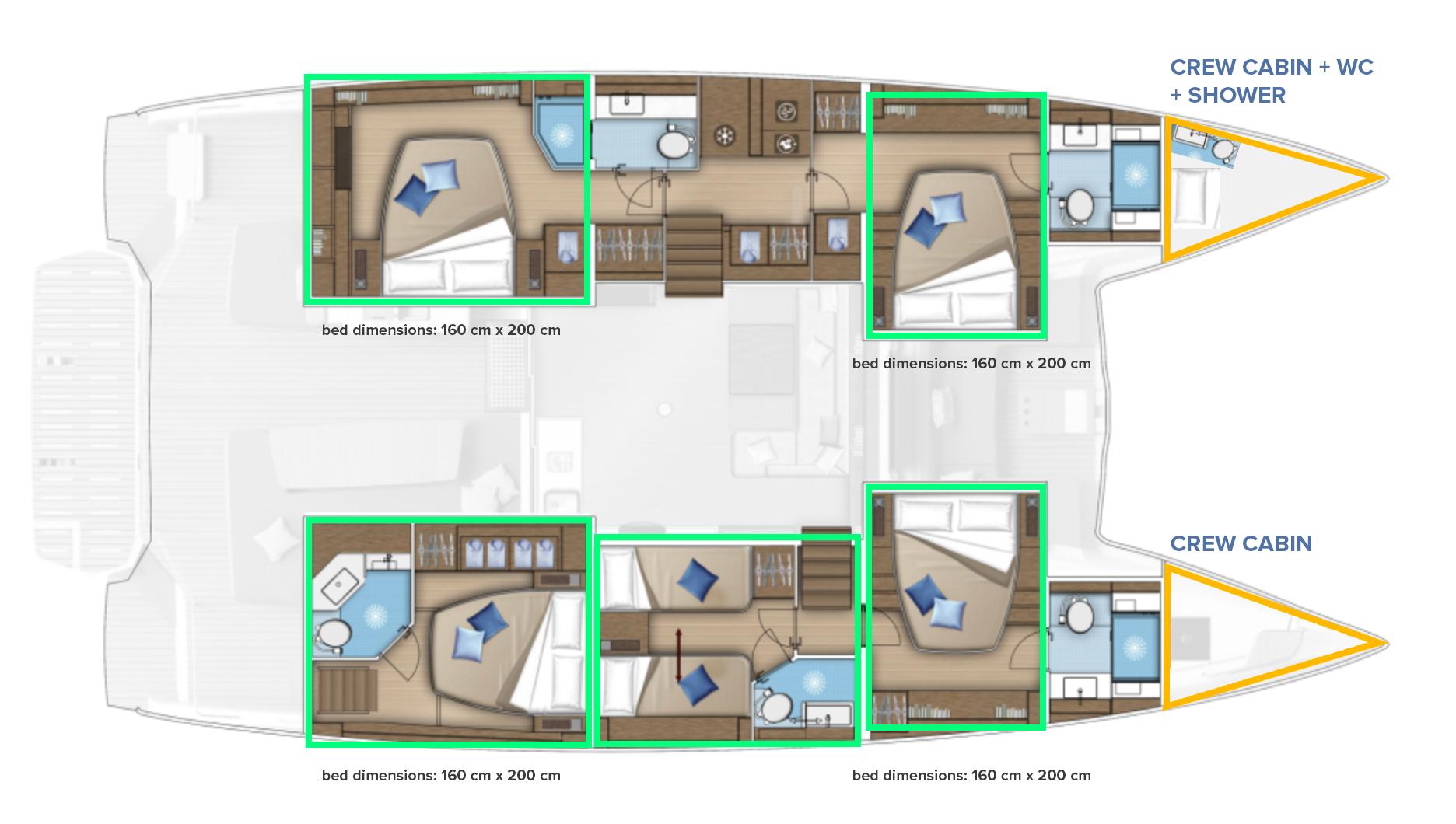 Lagoon 55 - 5 + 2 cab., picture 11