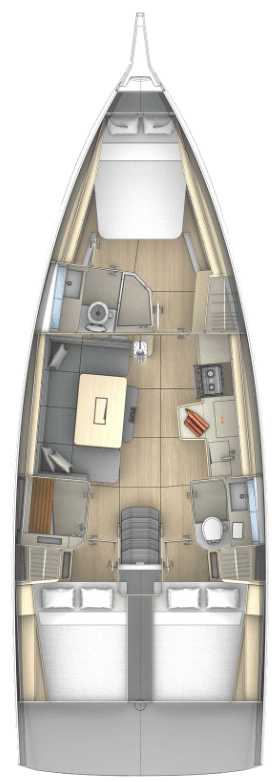 Dufour 41 - 3 cab., picture 2