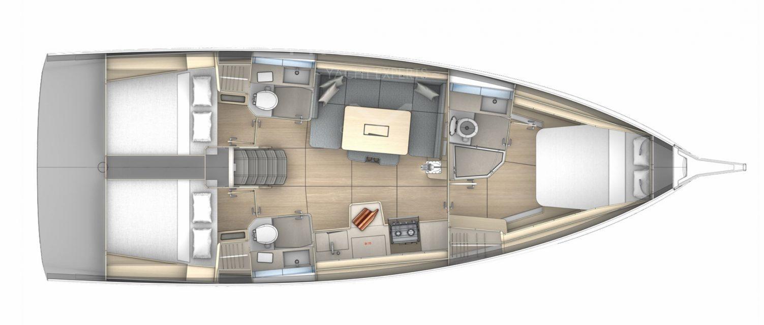 Dufour 41 - 3 cab., picture 2