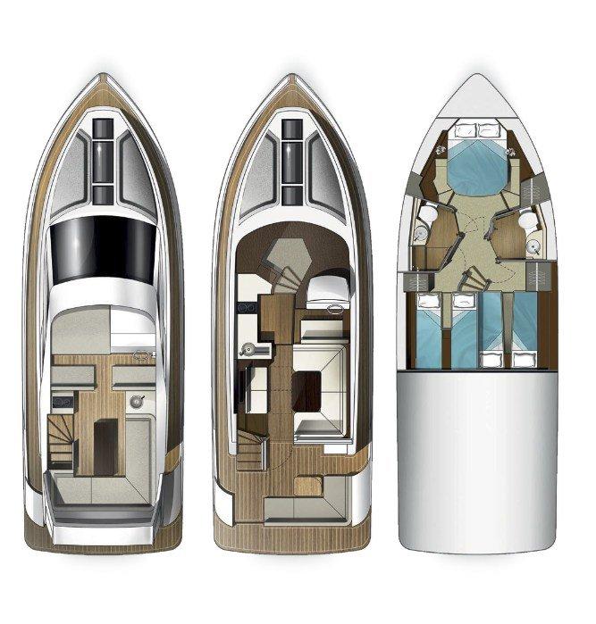 Galeon 420 Fly - 3 cab., picture 2