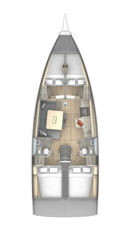 Dufour 41 - 4 cab., picture 2