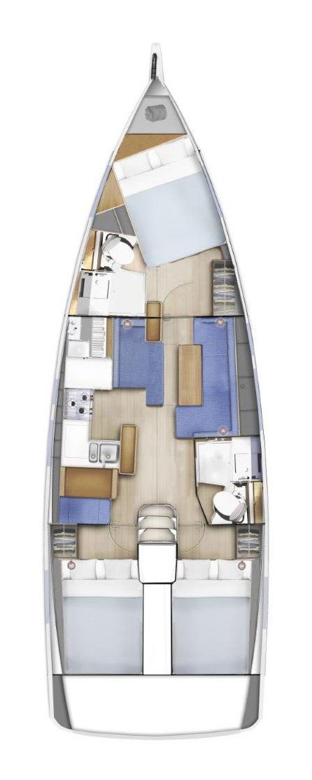 Sun Odyssey 410 - 3 cab., picture 3