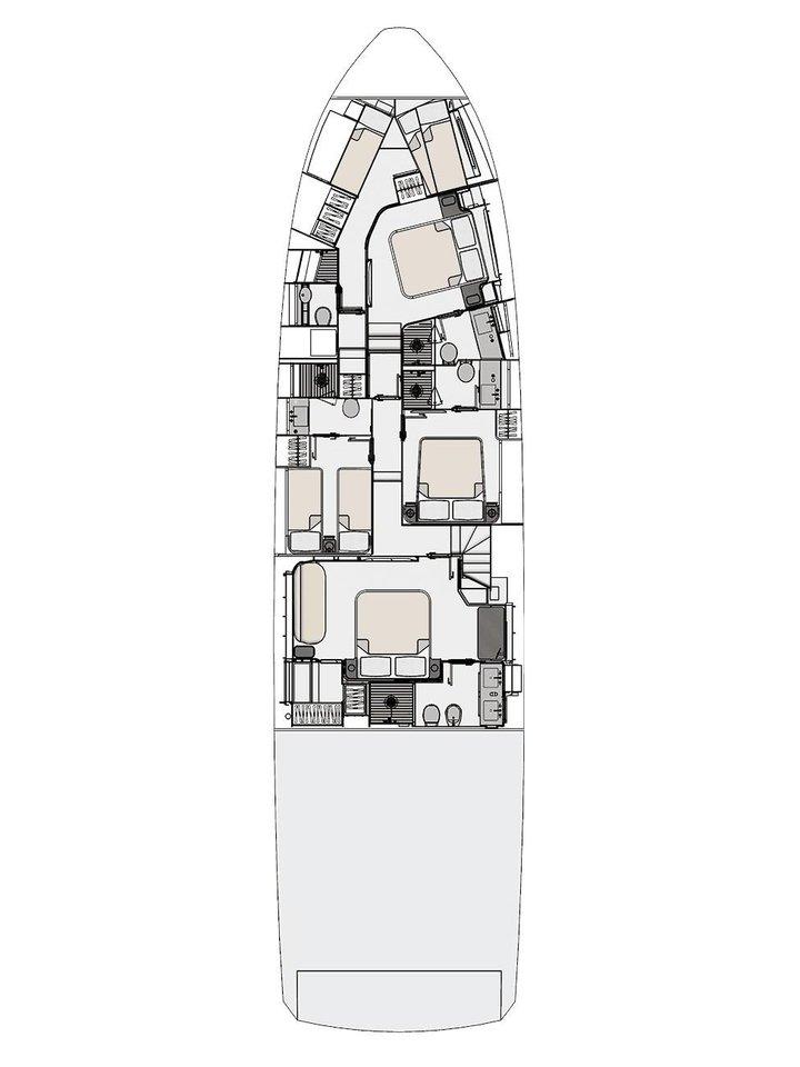 Azimut 78 Fly - 4 + 1 cab., picture 2