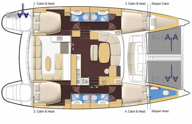 Lagoon 440 - 5 cab., picture 2