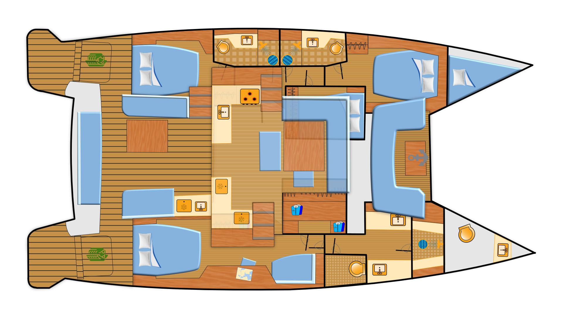Lagoon 51 OW - 4 + 1 cab., picture 2