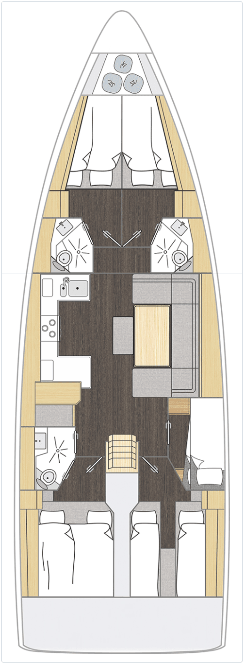 Bavaria C46 - 5 cab., picture 2
