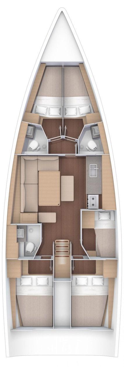 Dufour 460 GL - 5 cab., picture 2