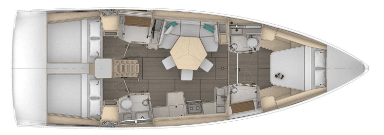 Dufour 44 - 3 cab., picture 2