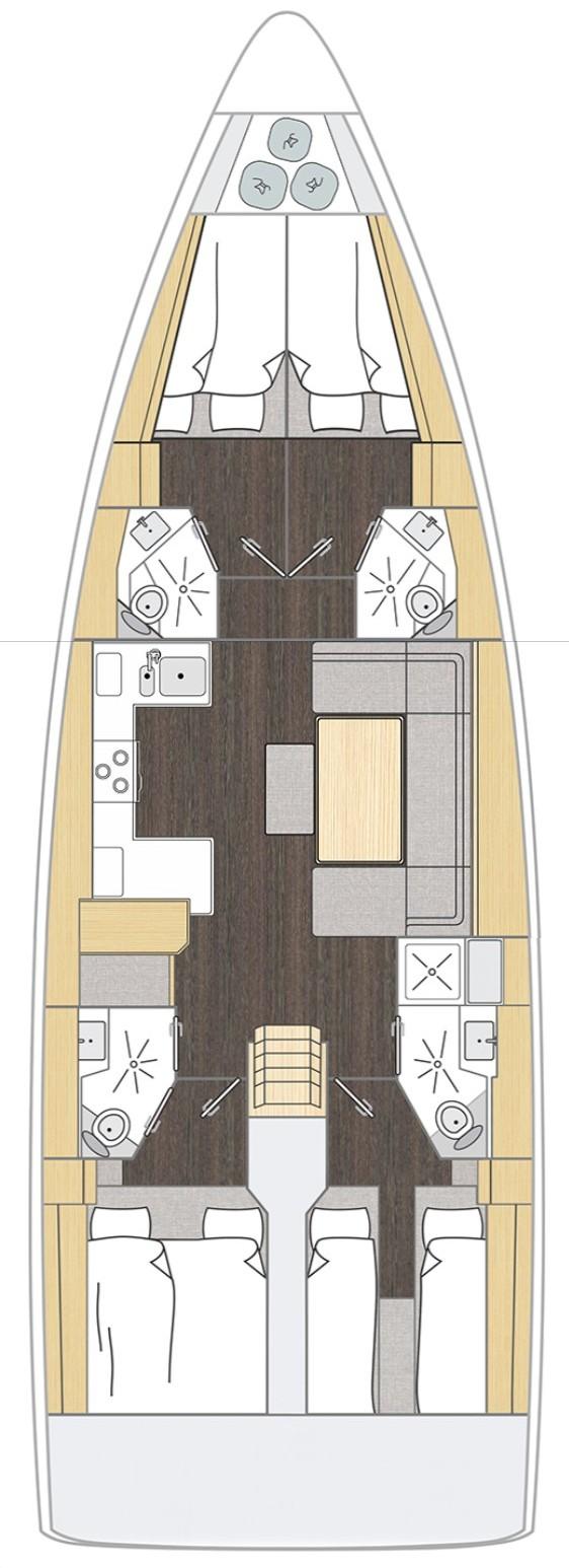 Bavaria C46 - 4 cab., picture 2