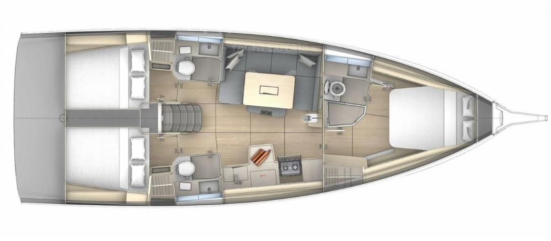 Dufour 41 - 3 cab., picture 2