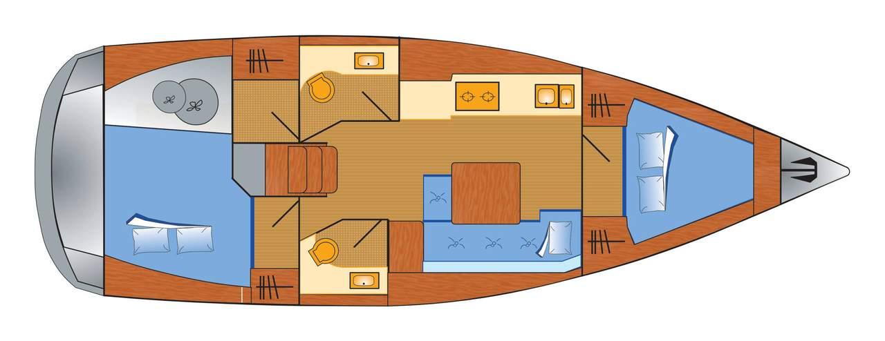 Dufour 382 GL - 2 cab., picture 2