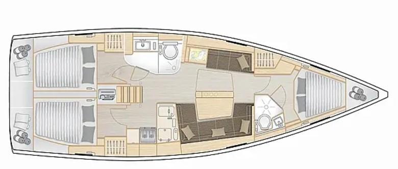 Hanse 418 - 3 cab., picture 2
