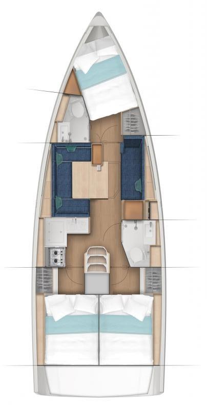 Sun Odyssey 380 - 3 cab., picture 2