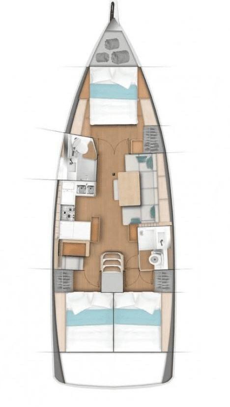 Sun Odyssey 490 - 3 cab., picture 2