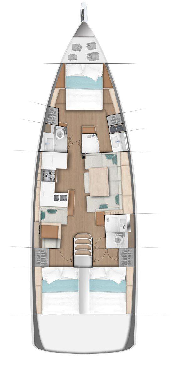 Sun Odyssey 490 - 3 cab., picture 2