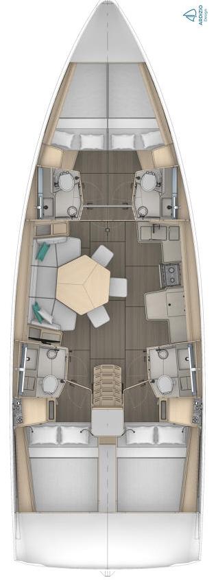 Dufour 44 - 4 cab, picture 2