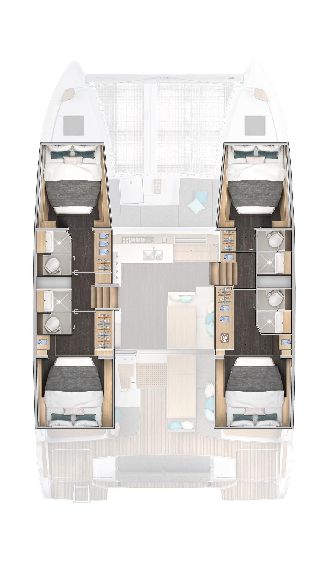 Lagoon 43 - 4 + 2 cab., picture 2