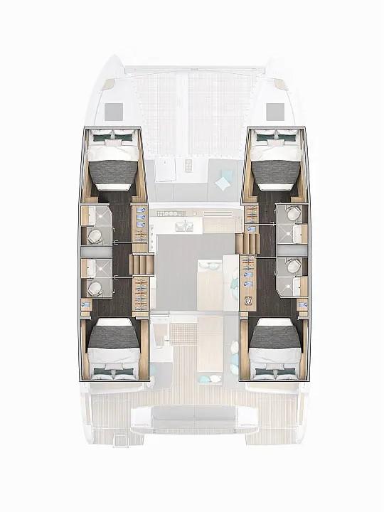 Lagoon 43 - 4 + 2 cab., picture 3