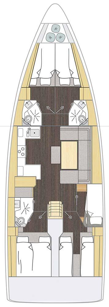 Bavaria C46 - 5 cab., picture 2