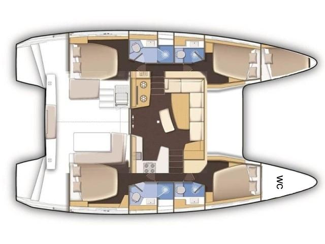 Lagoon 42 - 4 + 1 cab., picture 2