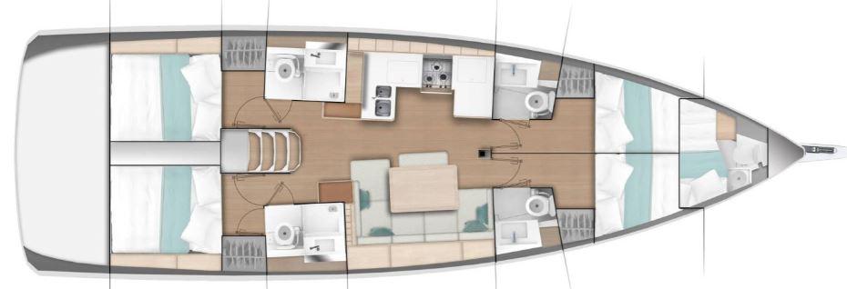 Sun Odyssey 490 - 4 + 1 cab., picture 8