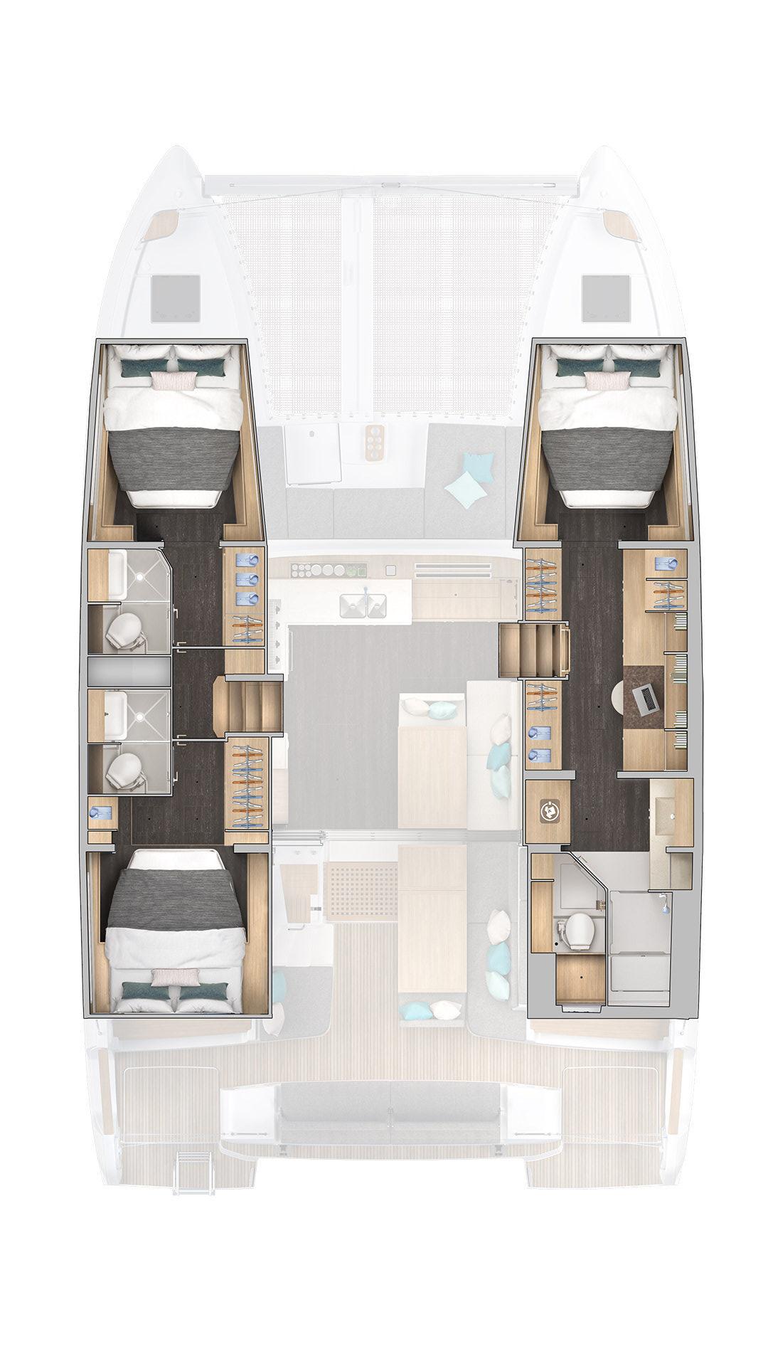 Lagoon 43 - 3 cab., picture 3