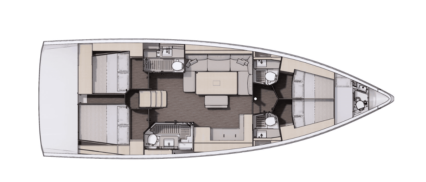 Dufour 470 - 4 + 1 cab., picture 2