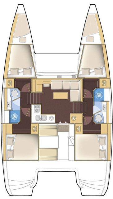 Lagoon 39 - 4 + 2 cab. - White Pearl, picture 2