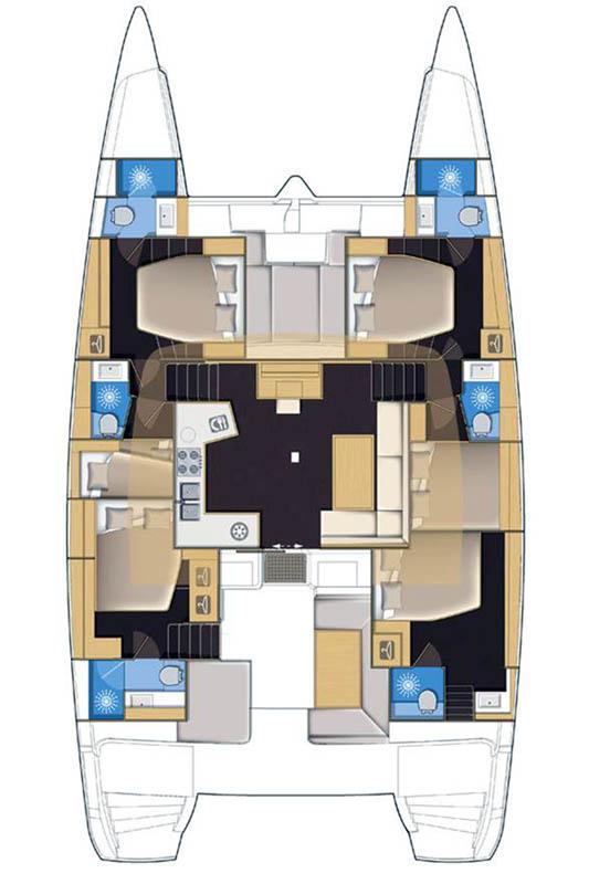 Lagoon 52 F - 6 + 2 cab., picture 2
