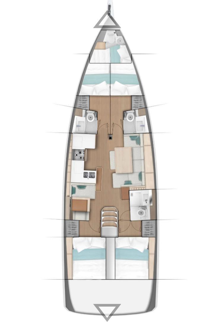 Sun Odyssey 490 - 4 + 1 cab., picture 2