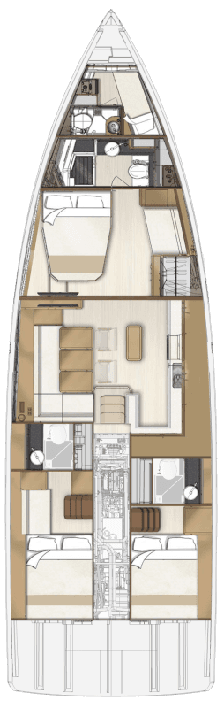 Jeanneau 55 - 3 + 1 cab., picture 2