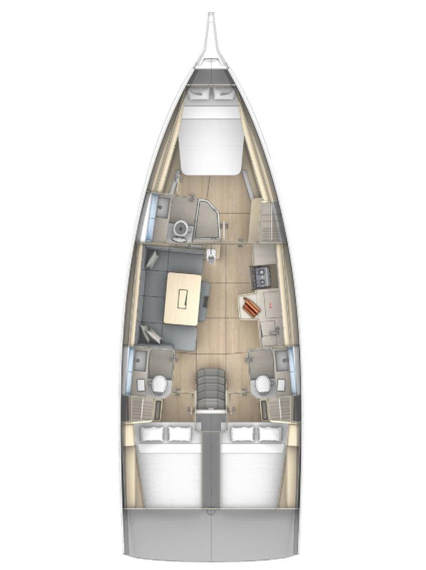 Dufour 41 - 3 cab., picture 2