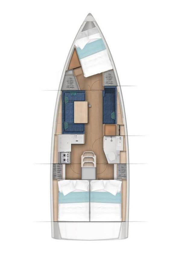 Sun Odyssey 380 - 3 cab., picture 2