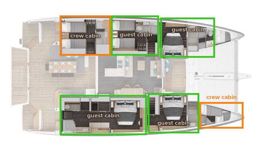 Lagoon 60 - 4 + 2 cab., picture 2