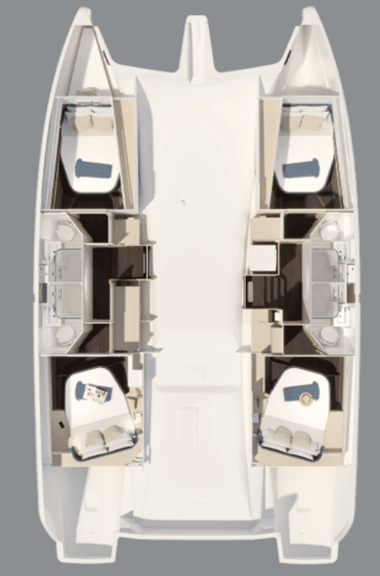 Fountaine Pajot FP 44 Quatuor ELECTRIC - 4 + 1 cab., picture 2