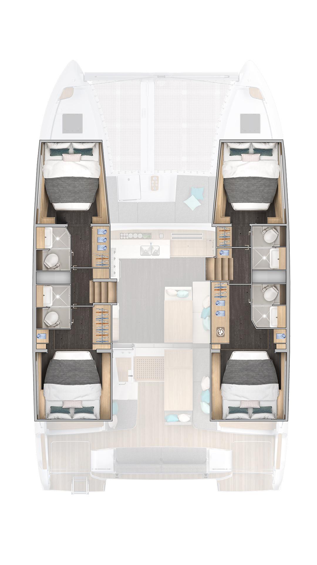 Lagoon 43 - 4 cab., picture 2