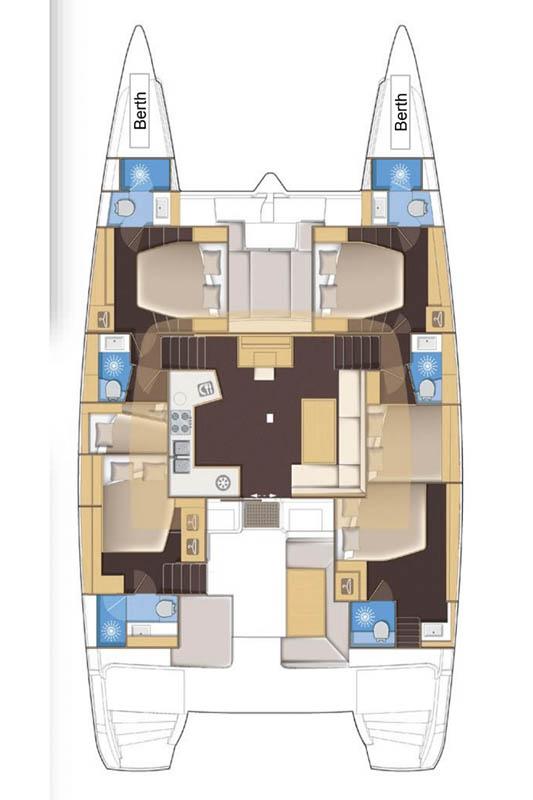 Lagoon 52 F - 6 + 2 cab., picture 2