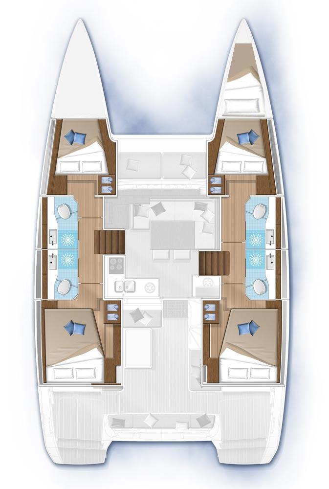 Lagoon 40 - 4 + 1 cab., picture 2