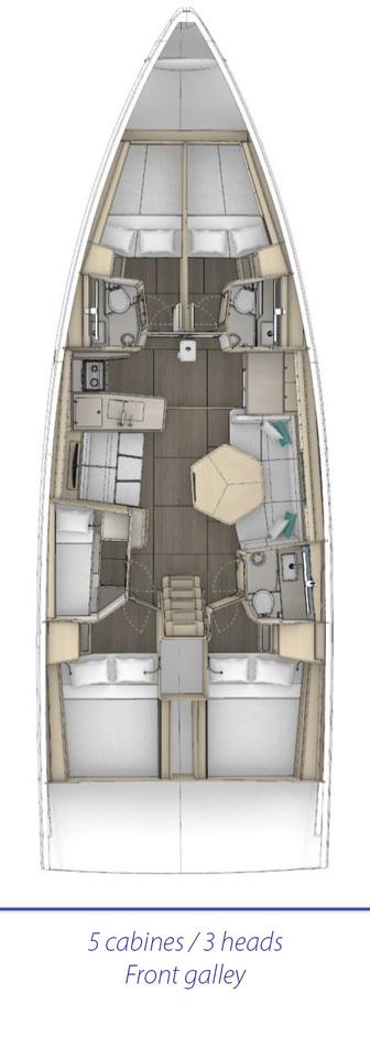 Dufour 48 - 5 cab., picture 2