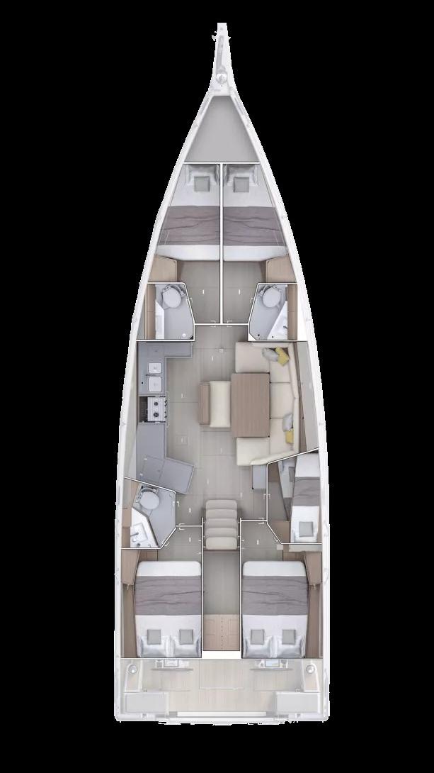 Oceanis 47 - 4 cab., picture 2