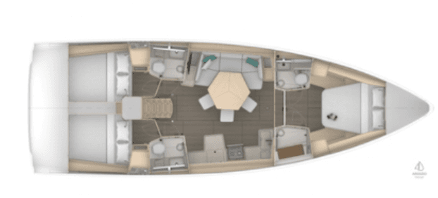 Dufour 44 - 3 cab., picture 2